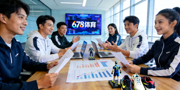678体育专业团队工作场景 - 团队成员在现代化办公室中协作讨论